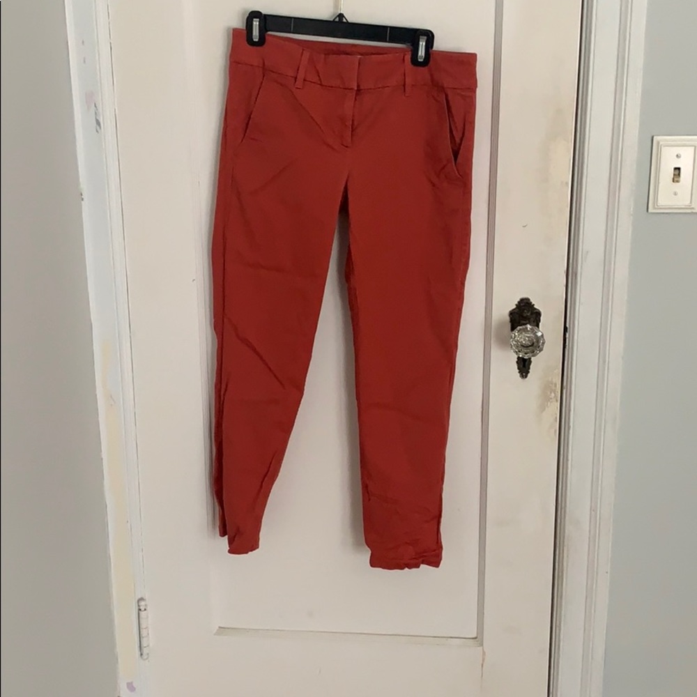 Orange modern chino crop